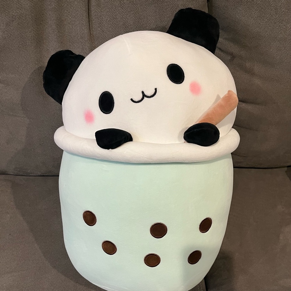 Takashoji Large Boba Tea Panda Plush NWT 22 inch